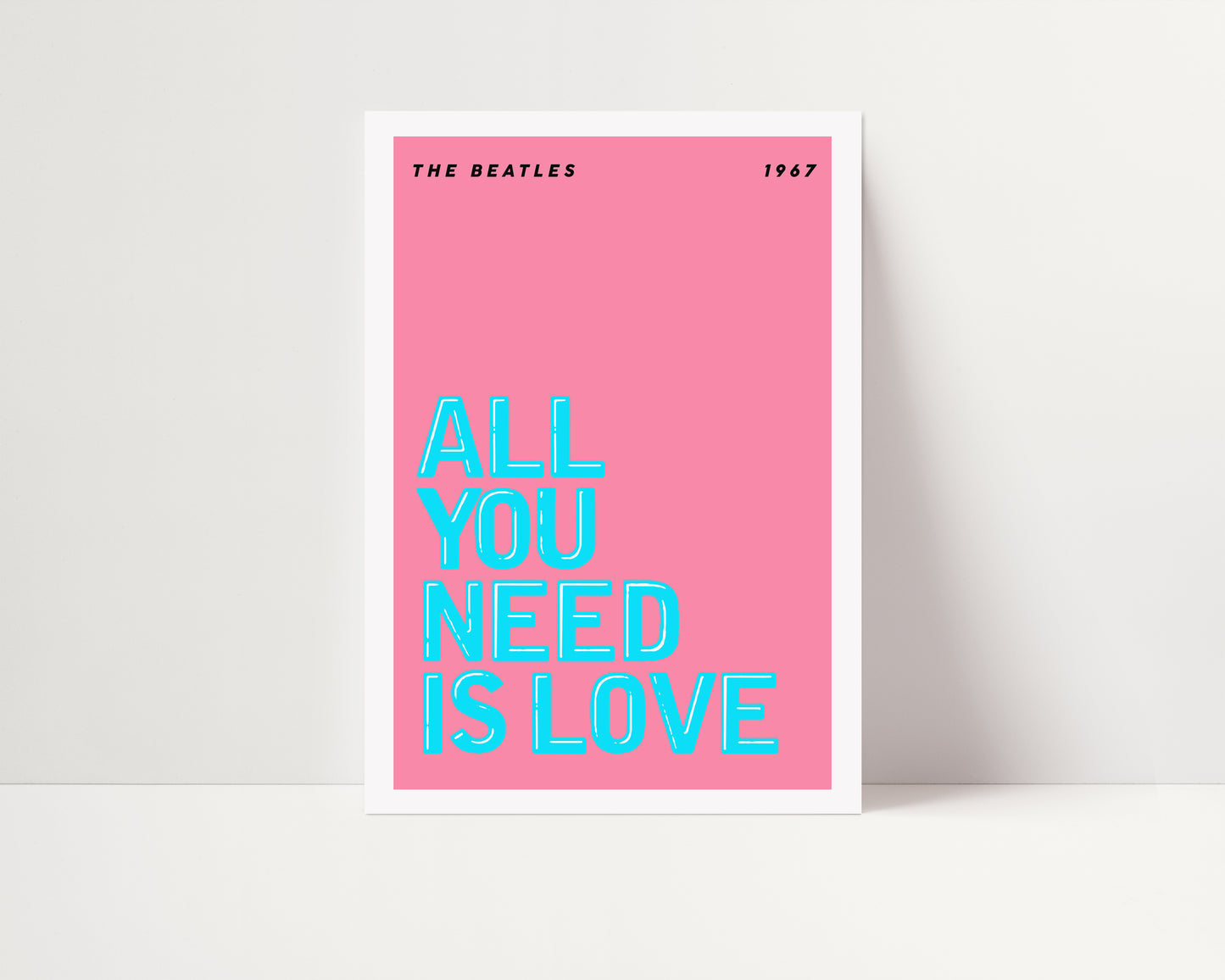 All You Need is Love | The Beatles Poster | UNFRAMED