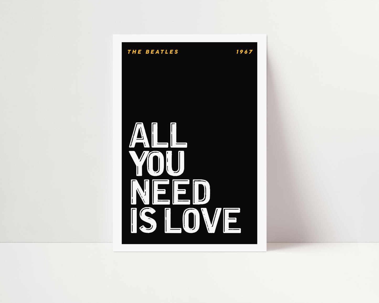 All You Need is Love | The Beatles Poster | UNFRAMED