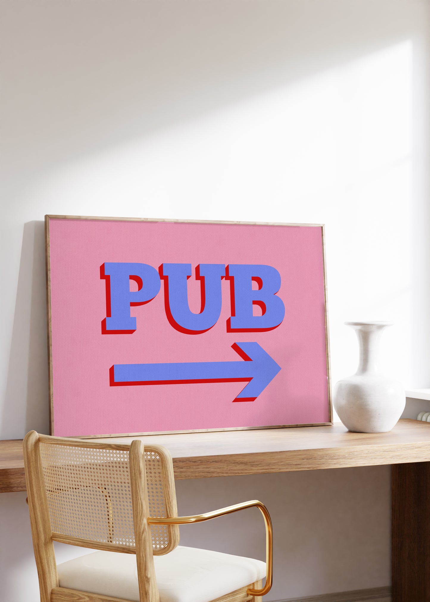 Pub This Way | Bar Poster | UNFRAMED