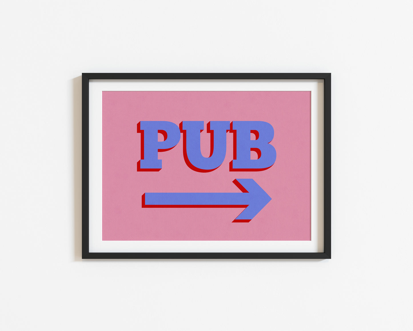 Pub This Way | Bar Poster | UNFRAMED