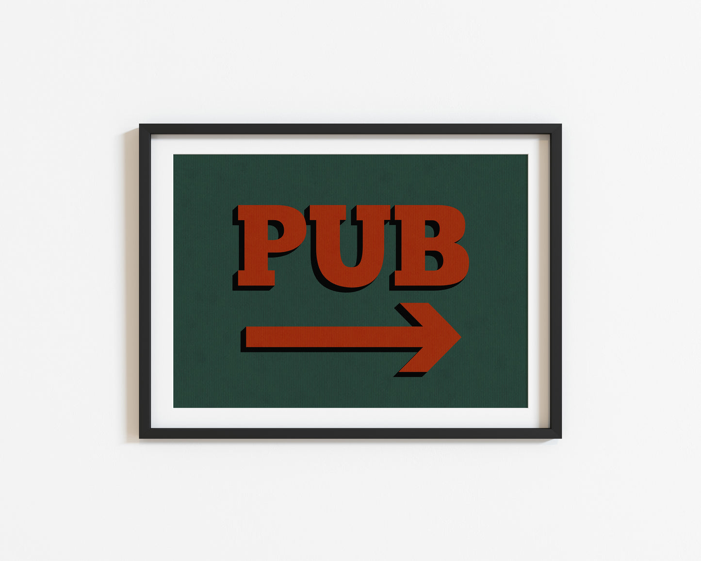 Pub This Way | Bar Poster | UNFRAMED