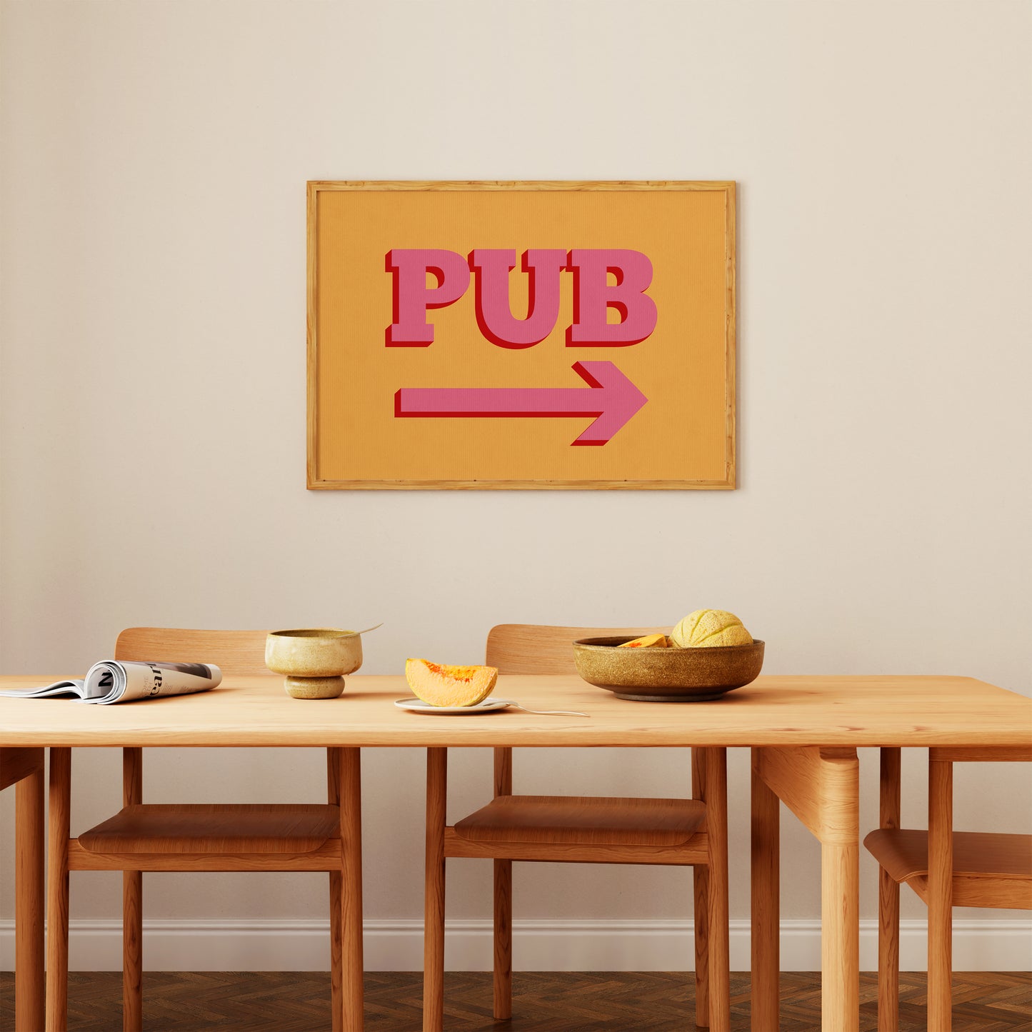 Pub This Way | Bar Poster | UNFRAMED