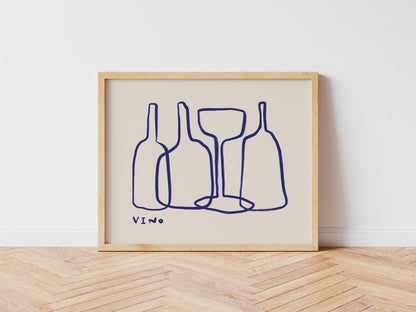 Vino | Wine Print | UNFRAMED
