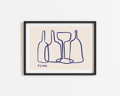 Vino | Wine Print | UNFRAMED