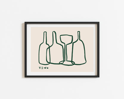 Vino | Wine Print | UNFRAMED