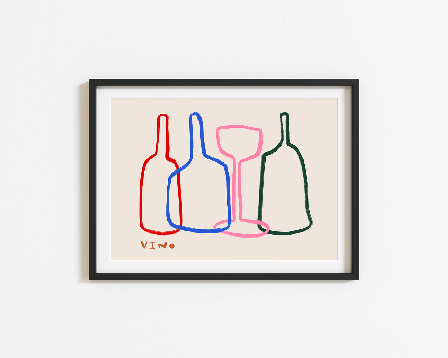 Vino | Wine Print | UNFRAMED