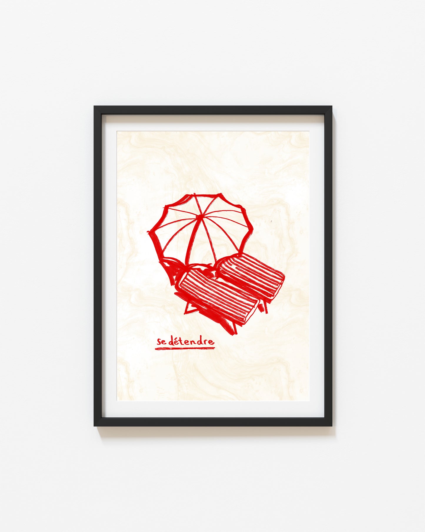 Se Détendre | Coastal Relax Print | UNFRAMED