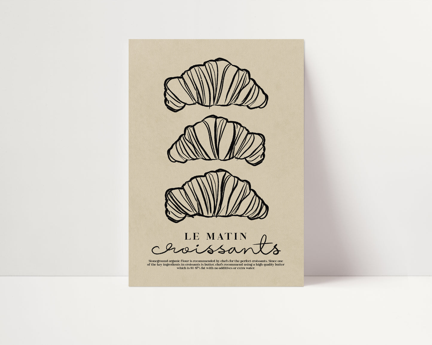 Croissant | Breakfast Poster | UNFRAMED