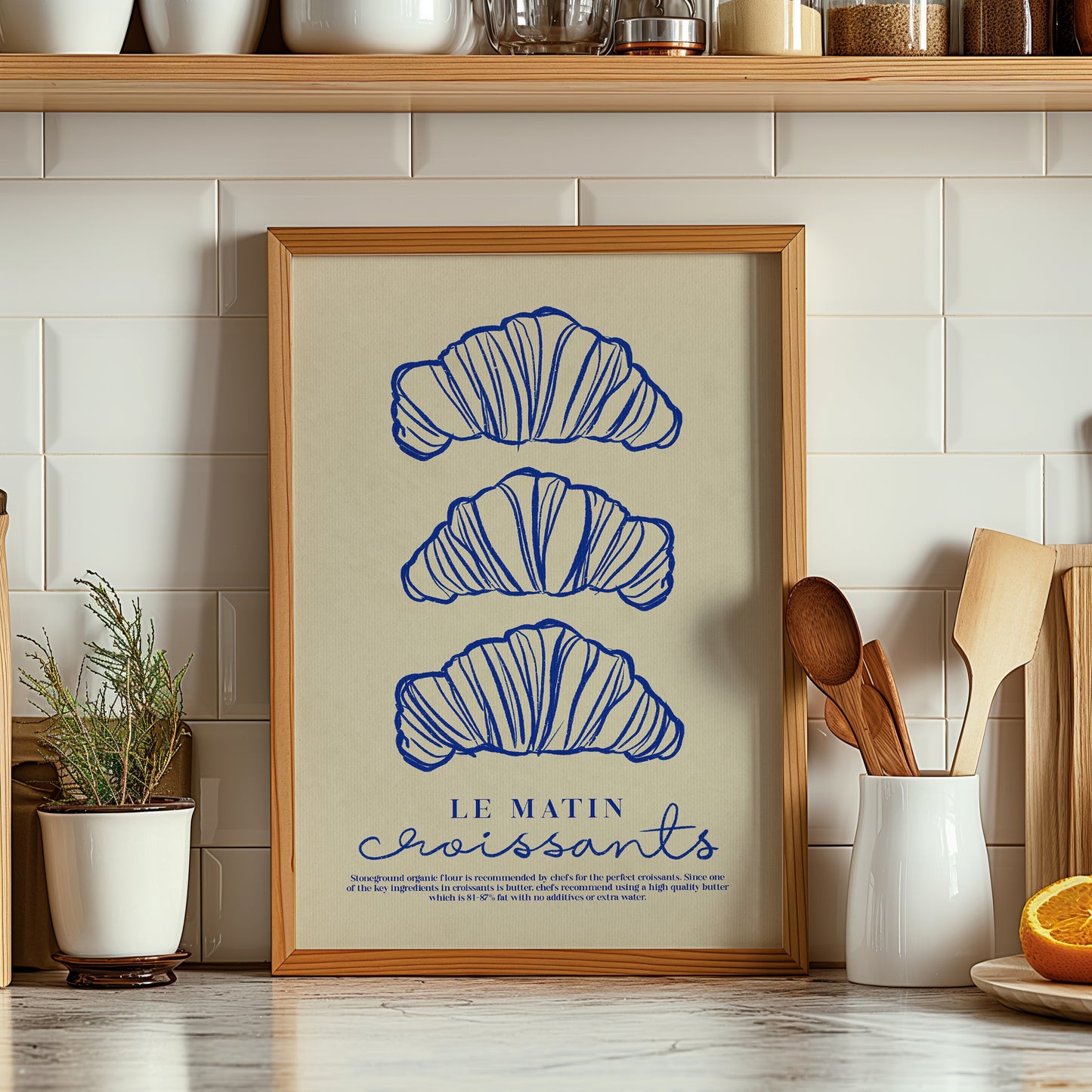 Croissant | Breakfast Poster | UNFRAMED