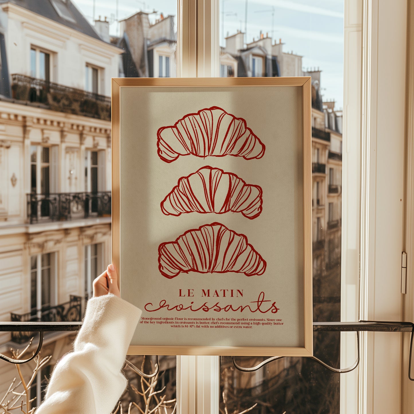 Croissant | Breakfast Poster | UNFRAMED