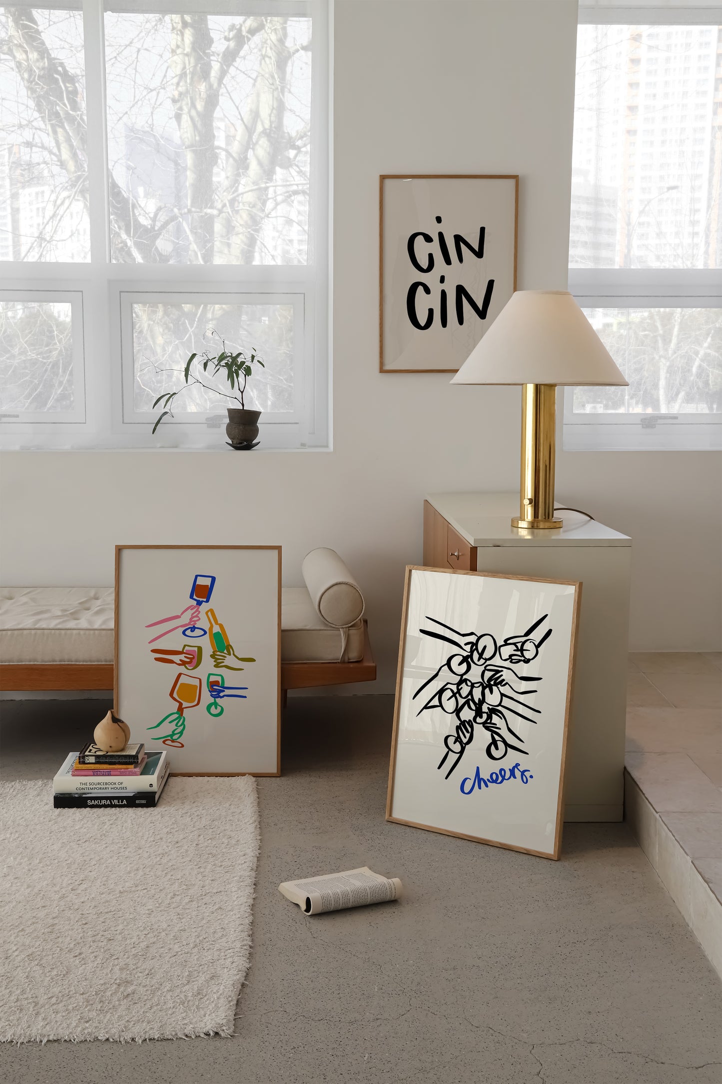 Cin Cin | Set of 3 | UNFRAMED