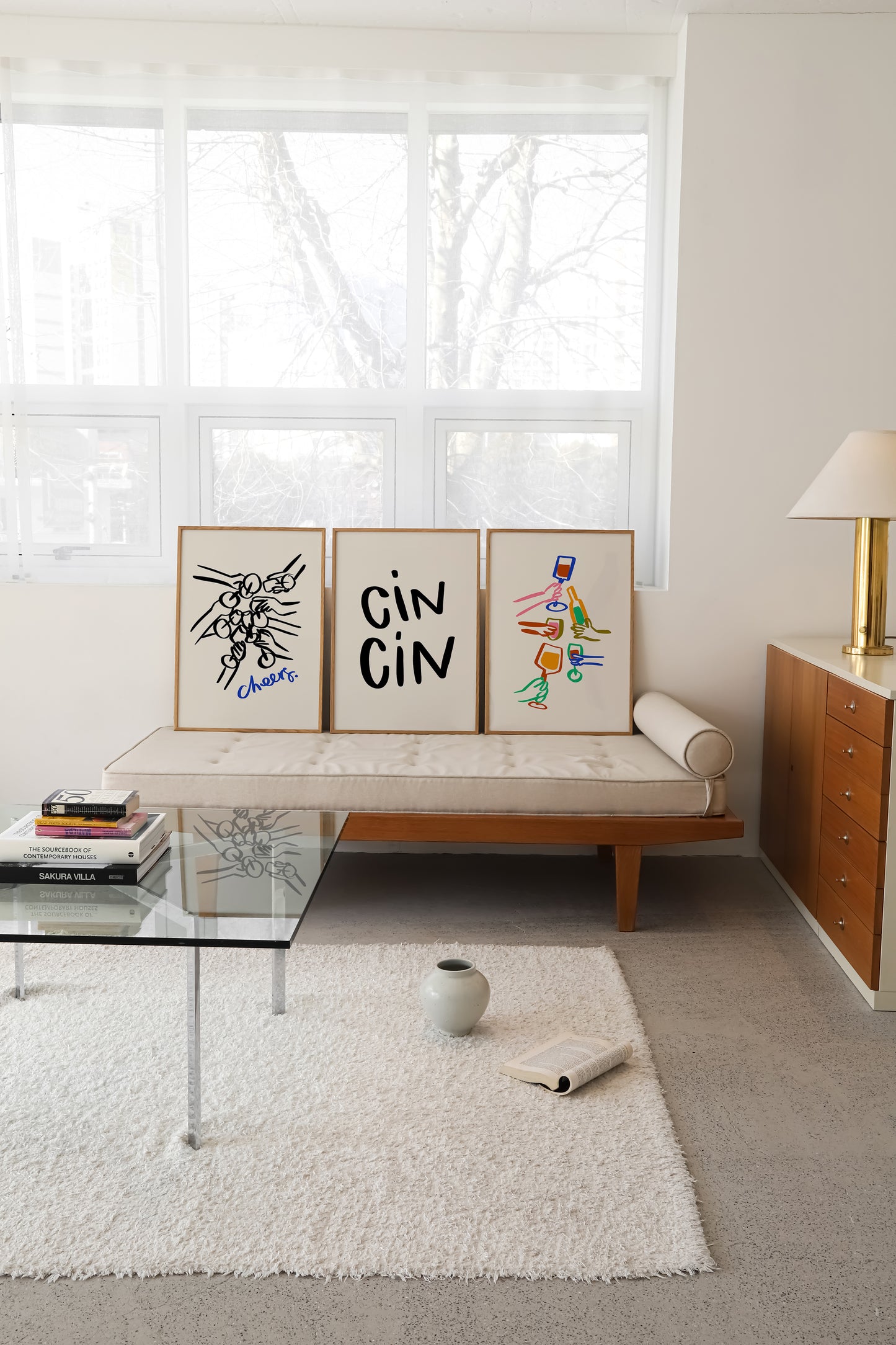 Cin Cin | Set of 3 | UNFRAMED