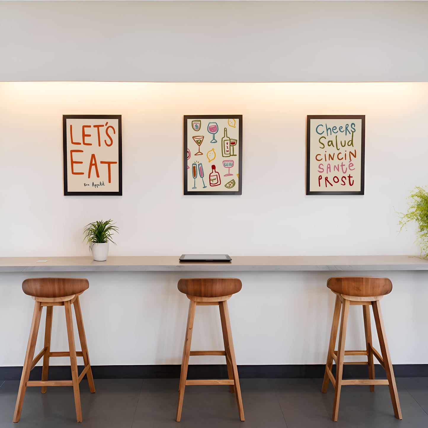 Dining | Set of 3 | UNFRAMED