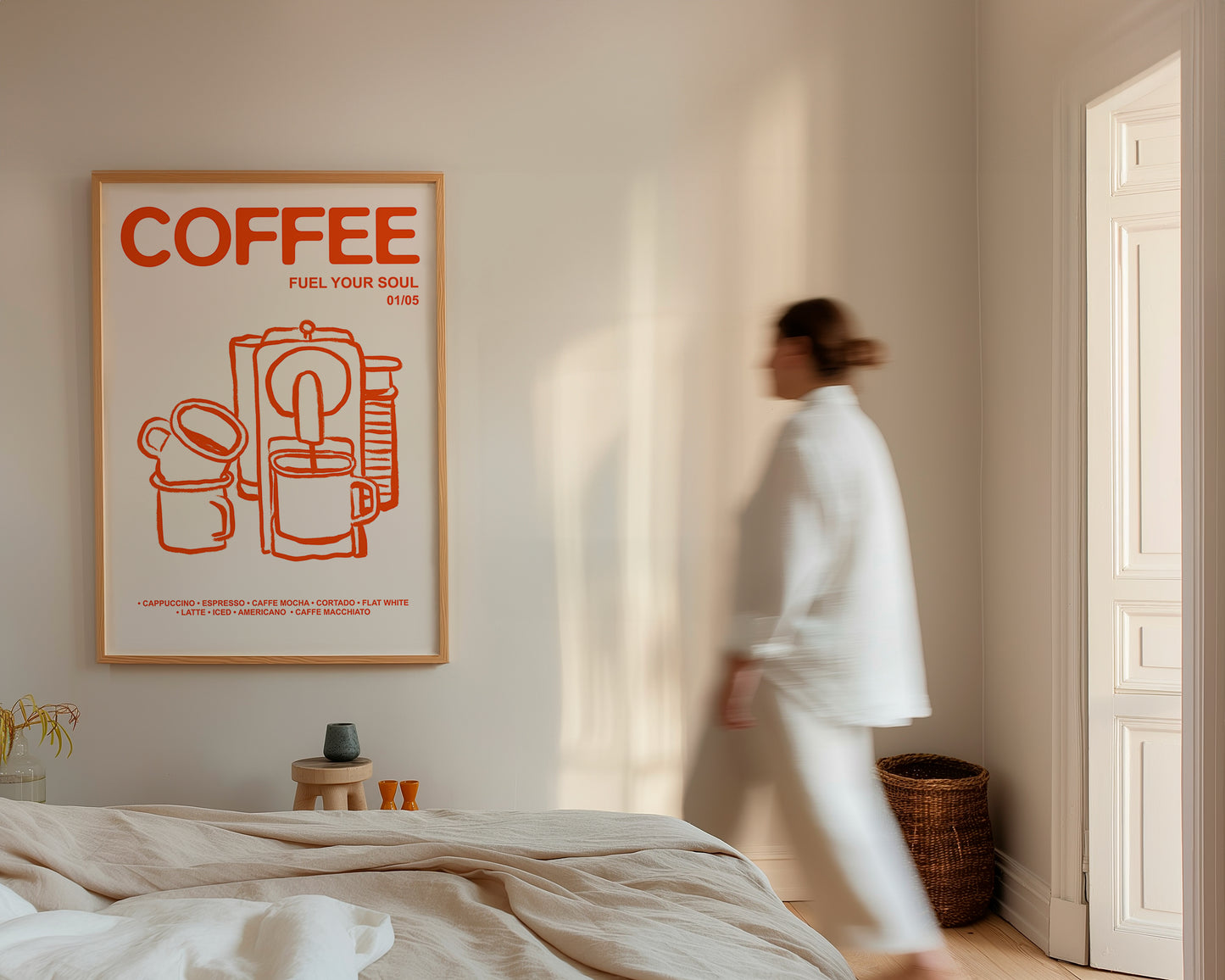 Retro Coffee | Fuel Your Soul Print | UNFRAMED