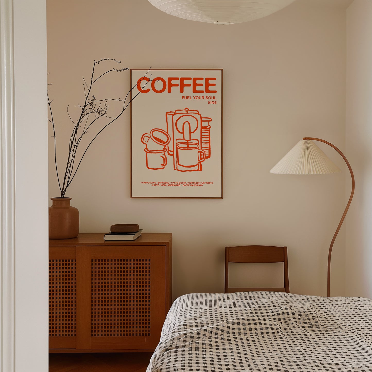 Retro Coffee | Fuel Your Soul Print | UNFRAMED