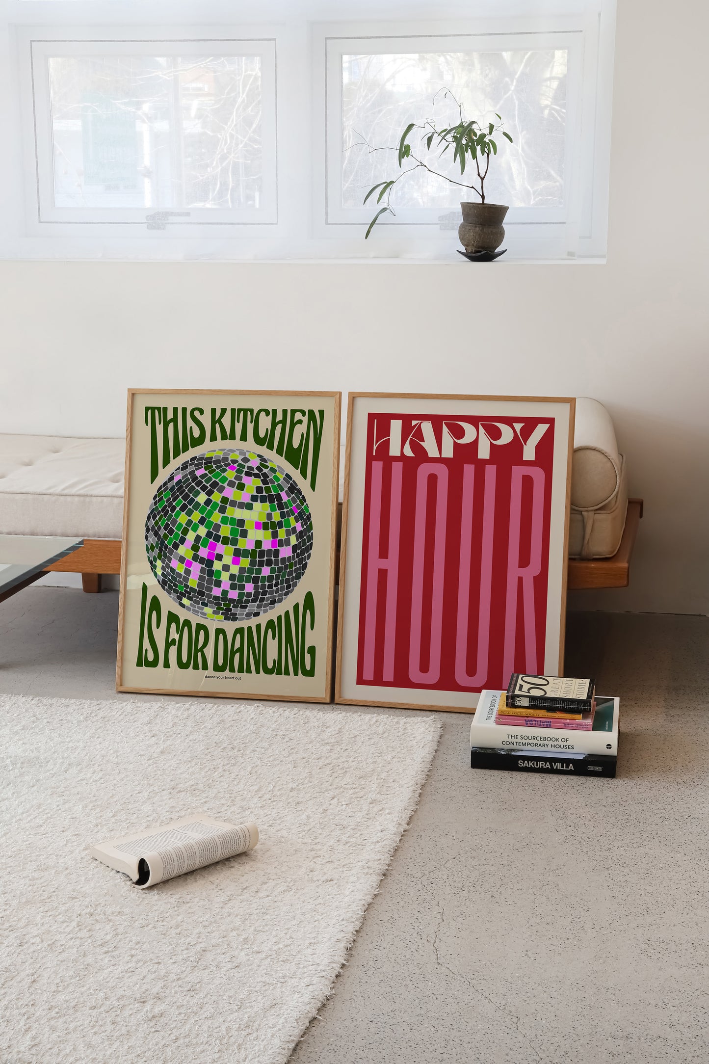 Happy Hour Disco | Set of 2 Prints | UNFRAMED