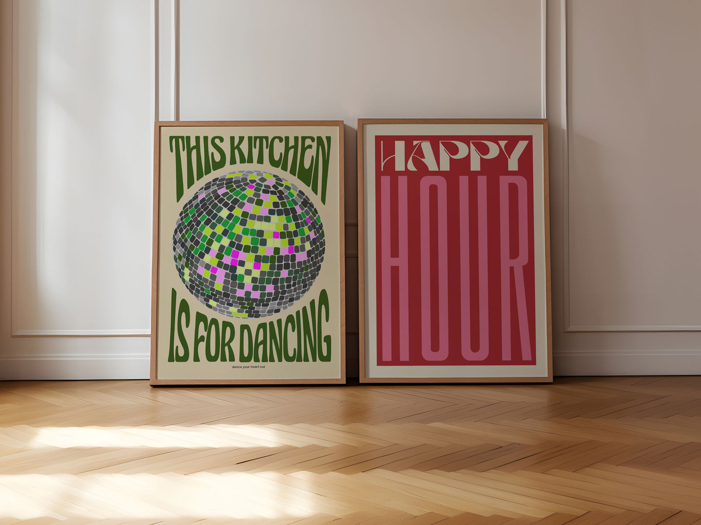 Happy Hour Disco | Set of 2 Prints | UNFRAMED