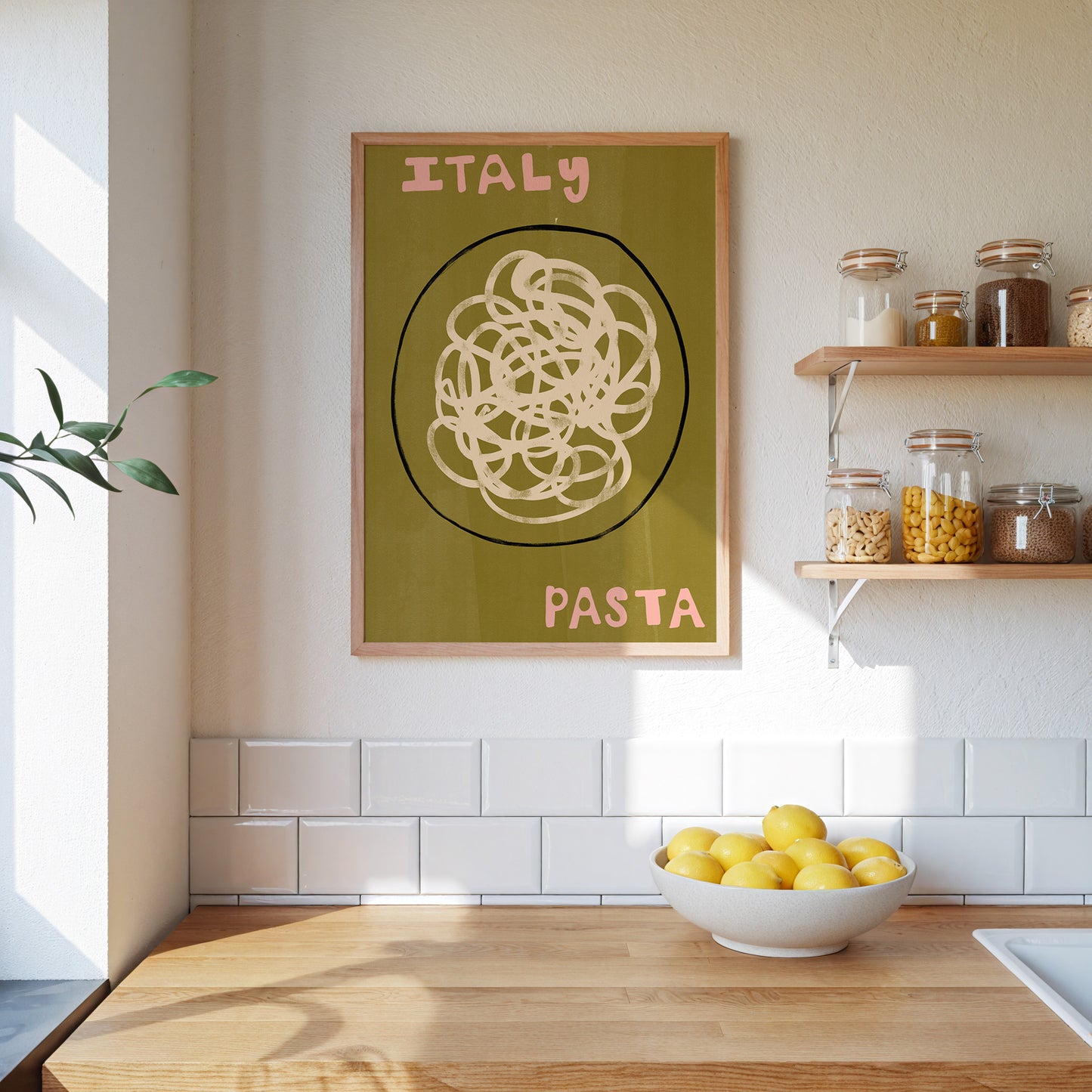 Italy Pasta | Foodie Print | UNFRAMED