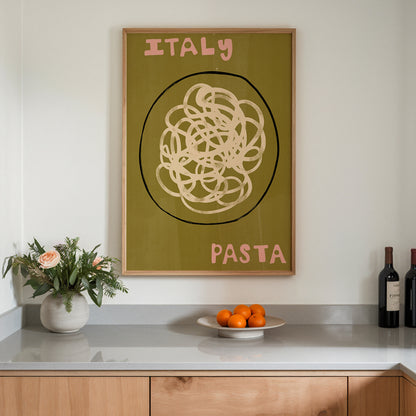 Italy Pasta | Foodie Print | UNFRAMED