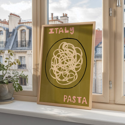 Italy Pasta | Foodie Print | UNFRAMED