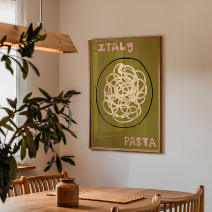 Italy Pasta | Foodie Print | UNFRAMED
