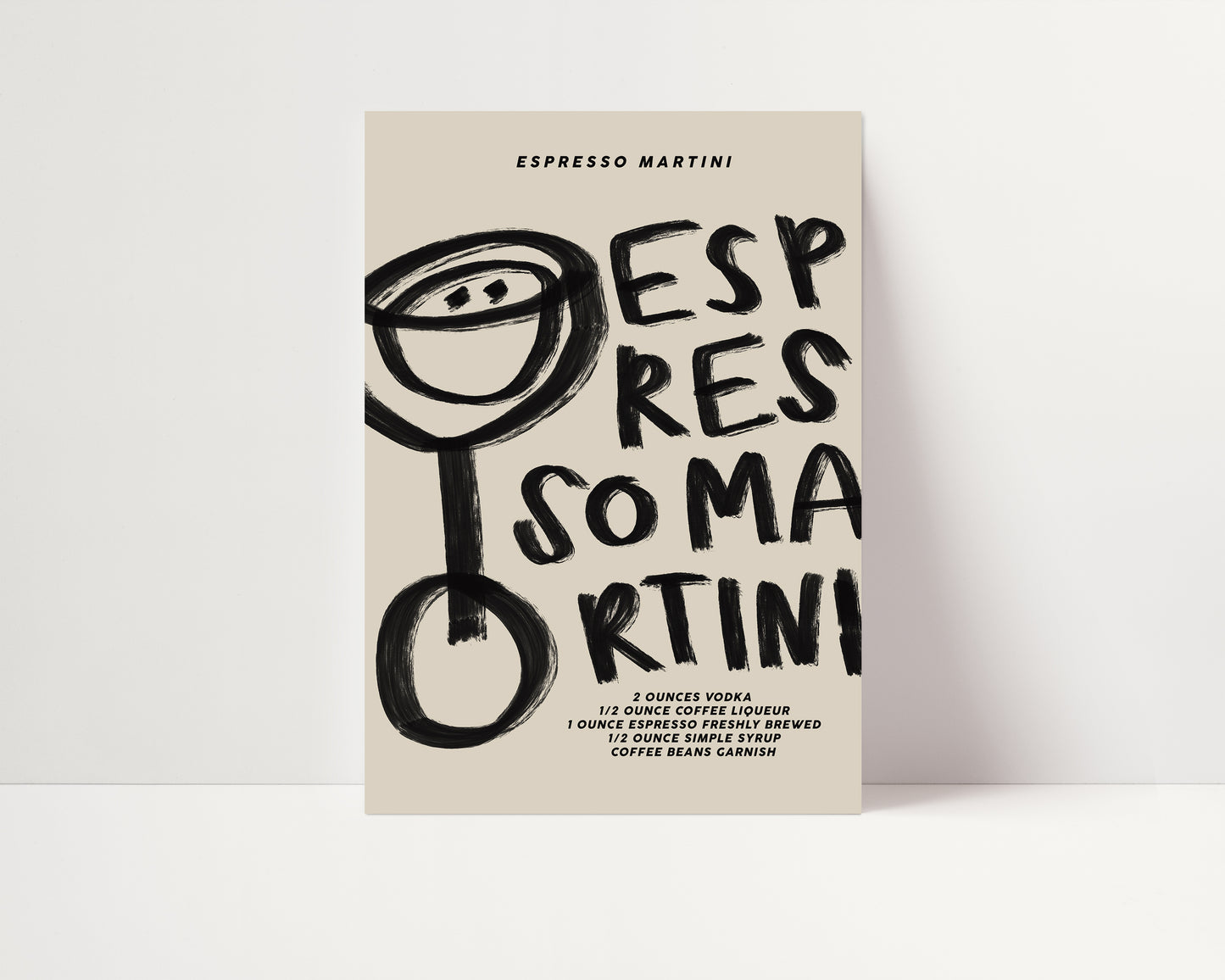 Espresso Martini | Classic Cocktail Poster | UNFRAMED