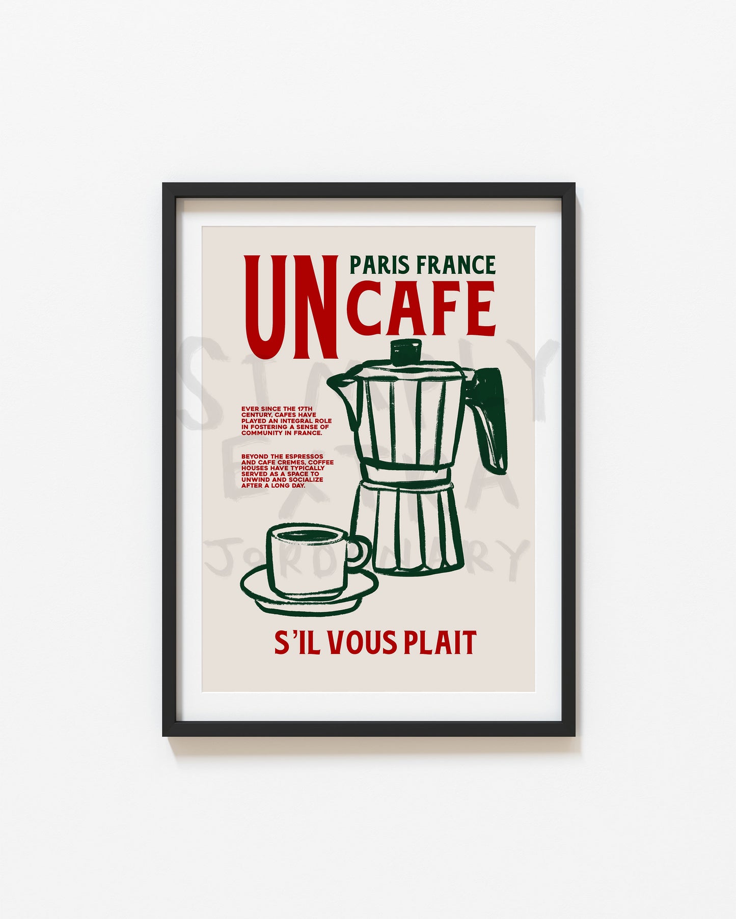 Coffee Cafe | Set of 3 Prints | UNFRAMED