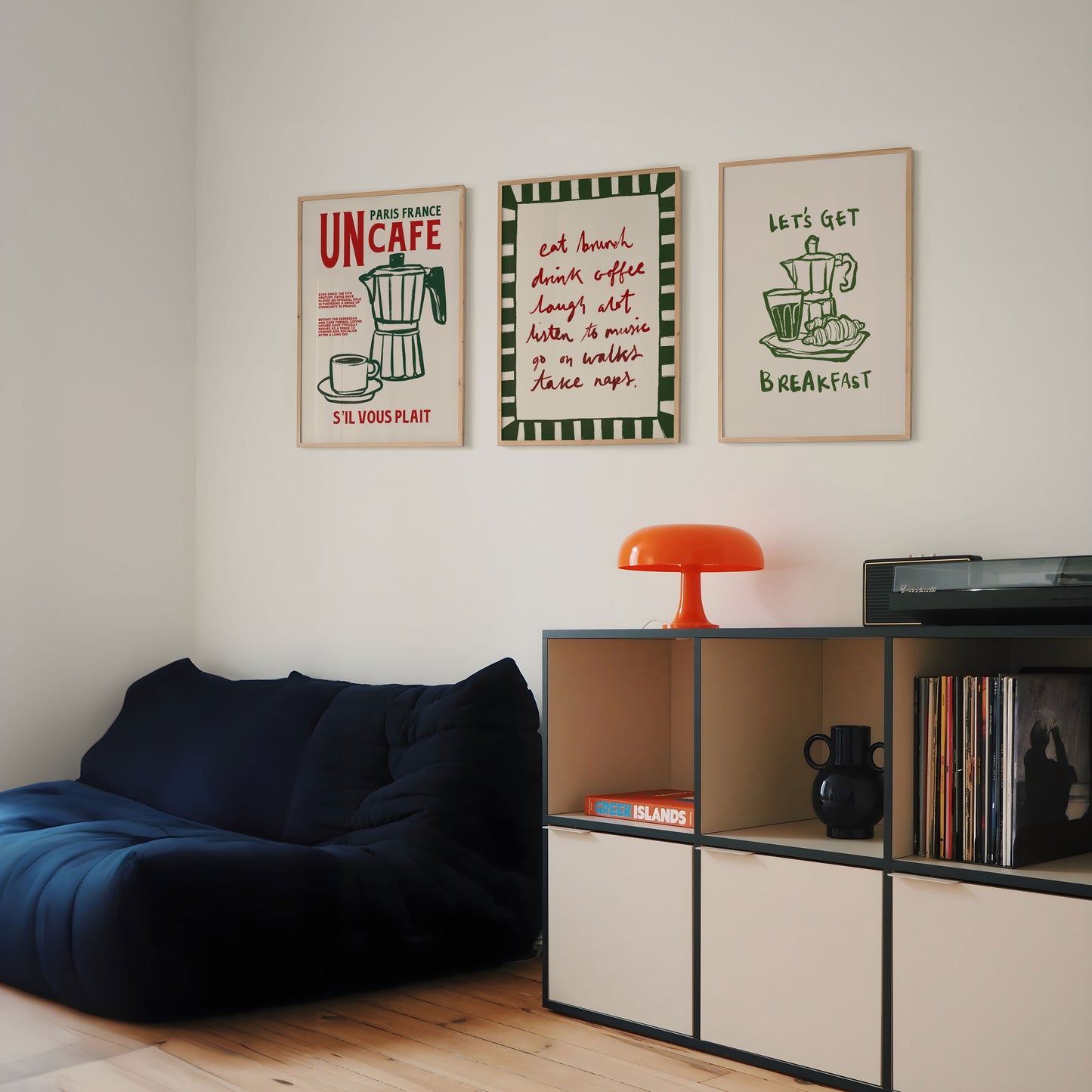 Coffee Cafe | Set of 3 Prints | UNFRAMED