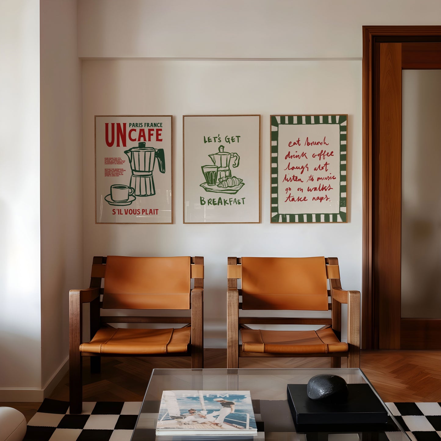 Coffee Cafe | Set of 3 Prints | UNFRAMED