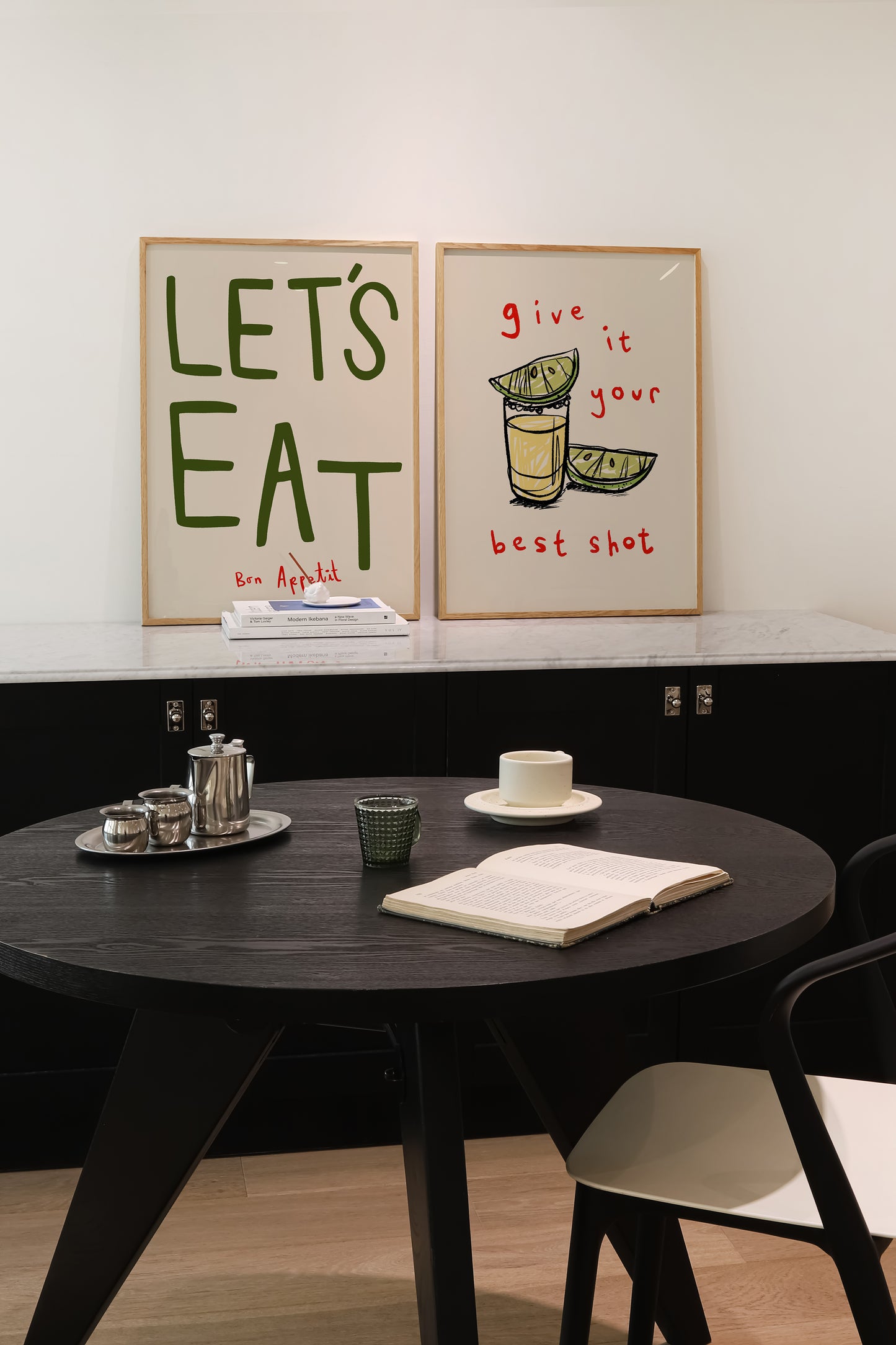 Let's Eat | Set of 2 Prints | UNFRAMED