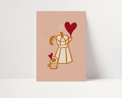 Moka Love | Coffee Print | UNFRAMED