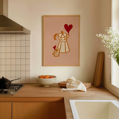 Moka Love | Coffee Print | UNFRAMED