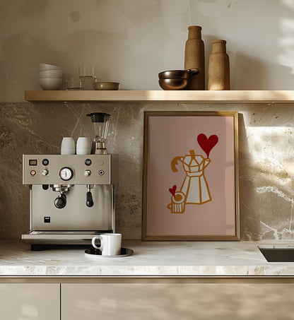 Moka Love | Coffee Print | UNFRAMED