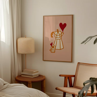 Moka Love | Coffee Print | UNFRAMED