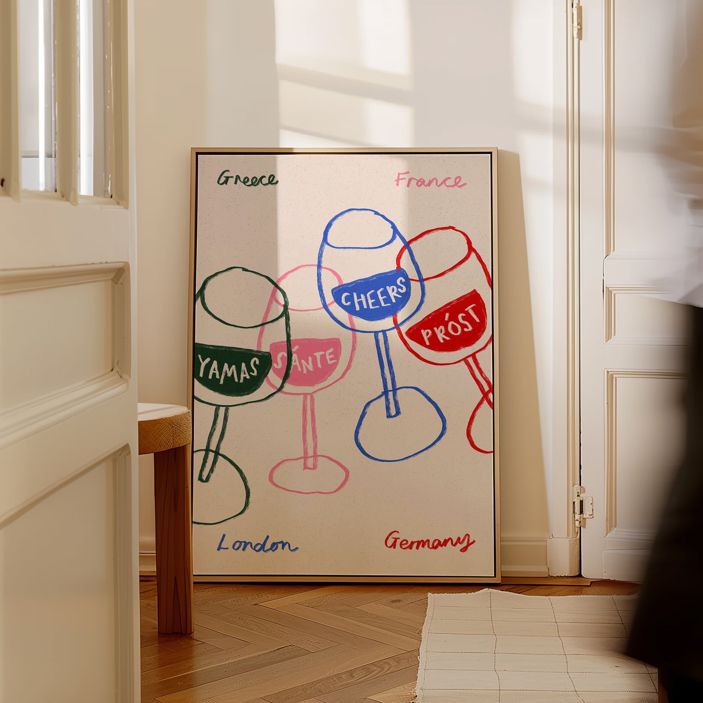 Cheers Glasses | Cheers Poster | UNFRAMED