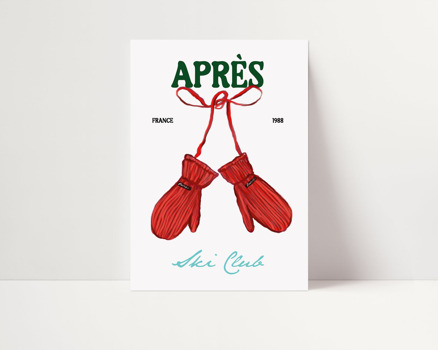 Après Ski | Ski Gloves Print | UNFRAMED