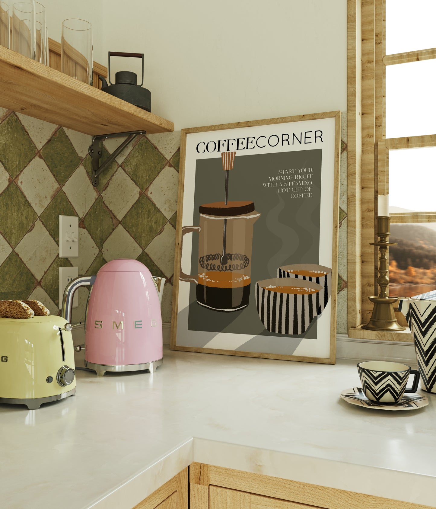 Coffee Corner | Coffee Print | UNFRAMED