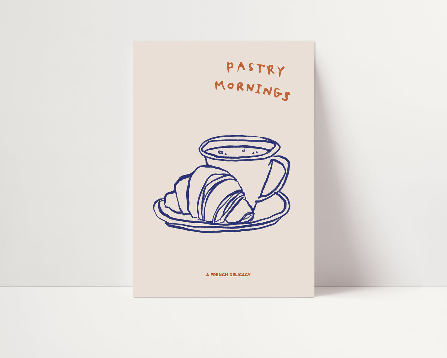 Pastry Mornings | Croissant Print | UNFRAMED