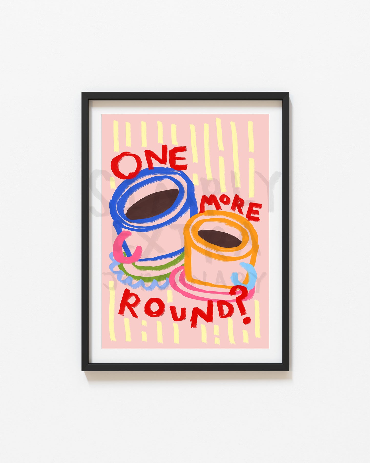 One More Round? | Coffee Print | UNFRAMED