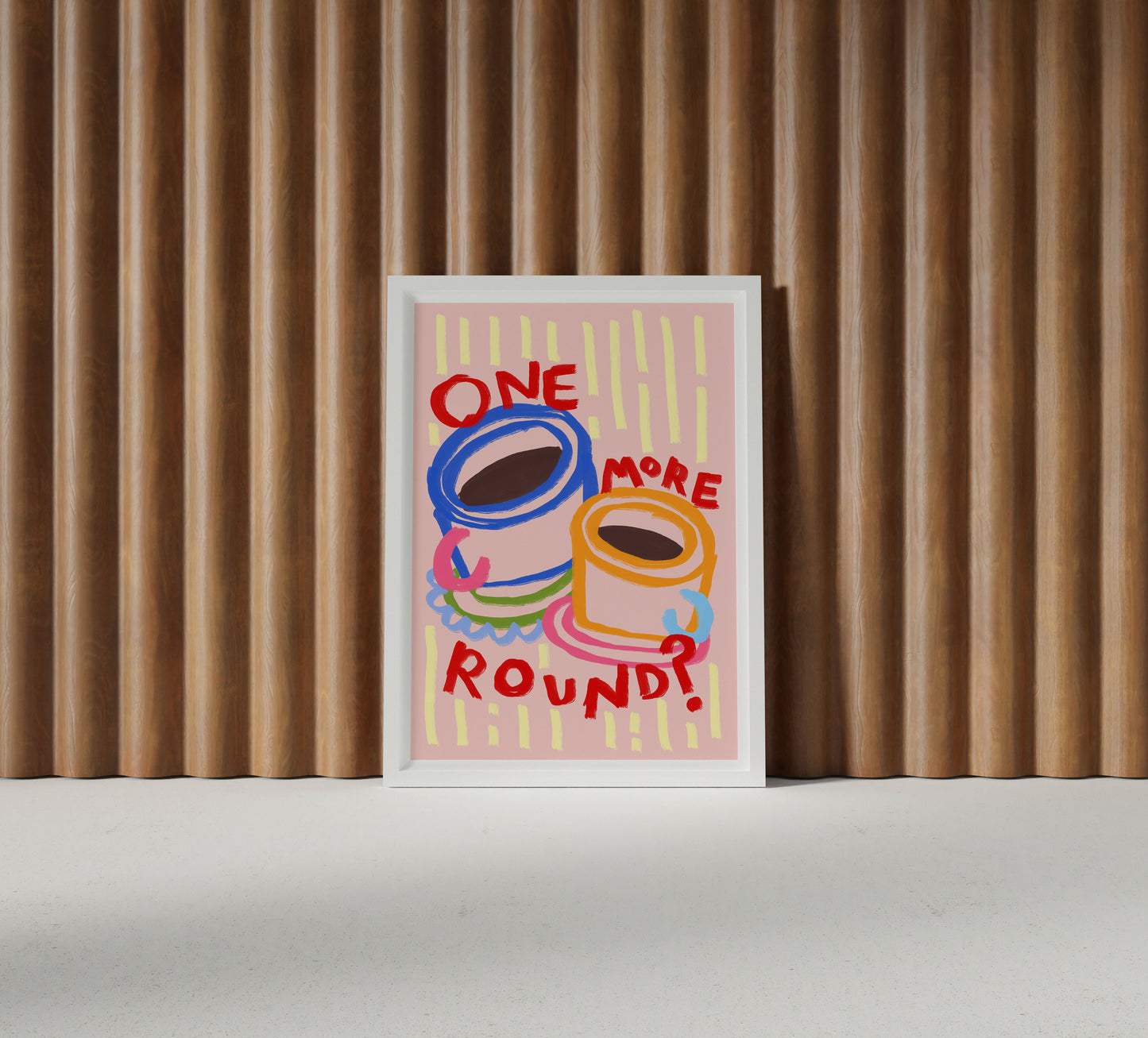 One More Round? | Coffee Print | UNFRAMED