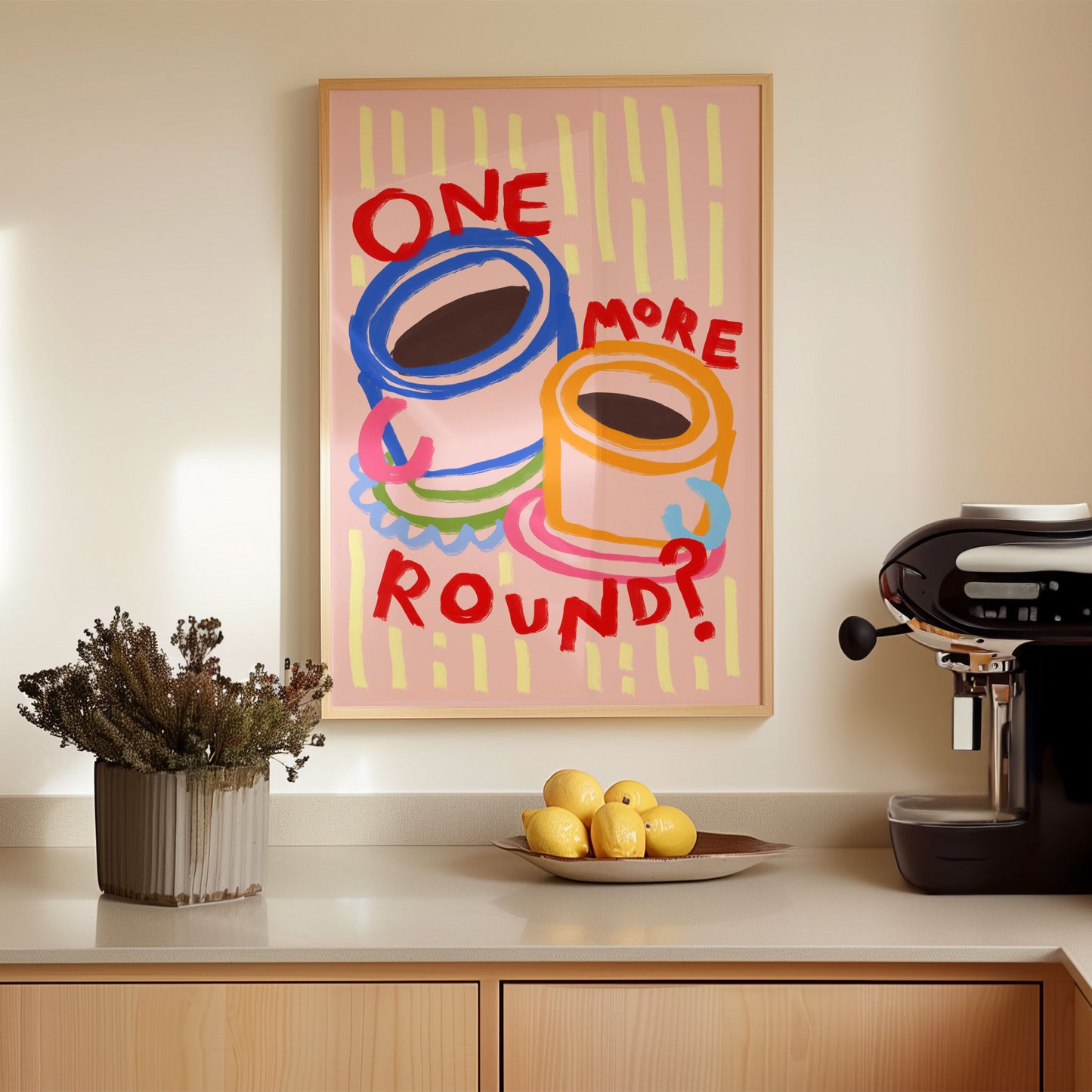 One More Round? | Coffee Print | UNFRAMED