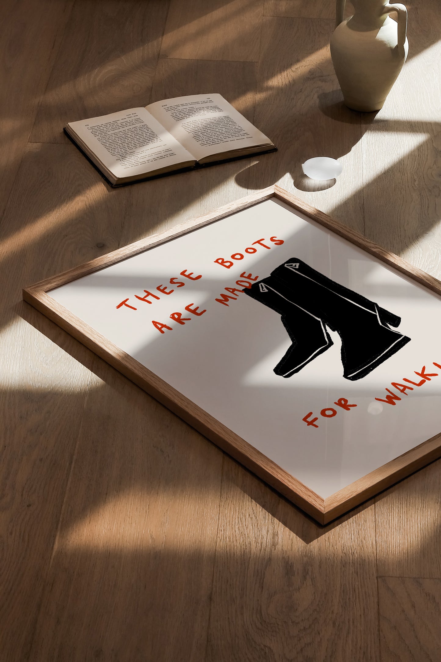 These Boots Are Made For Walking | Lyric Print | UNFRAMED