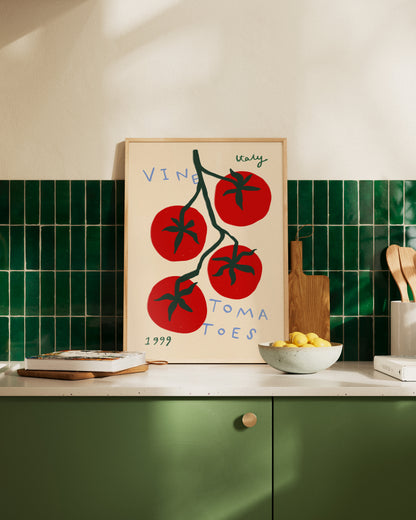 Italian Vine Tomatoes | Kitchen Print | UNFRAMED