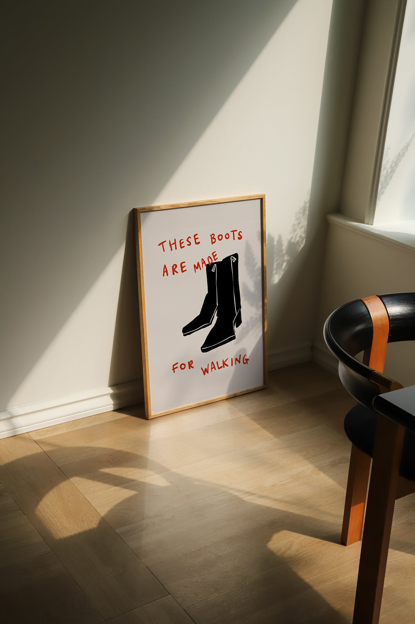 These Boots Are Made For Walking | Lyric Print | UNFRAMED