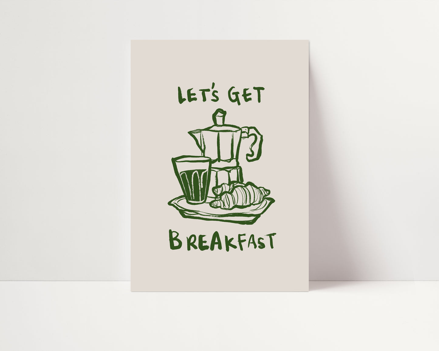 Let's Get Breakfast | Coffee Print | UNFRAMED