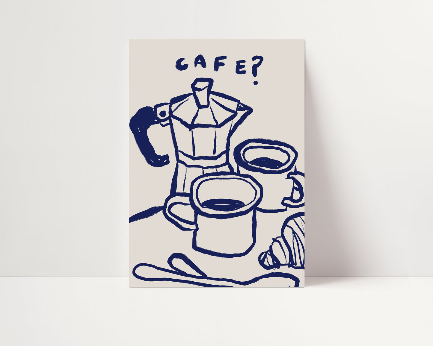 Cafe? | Coffee Print | UNFRAMED