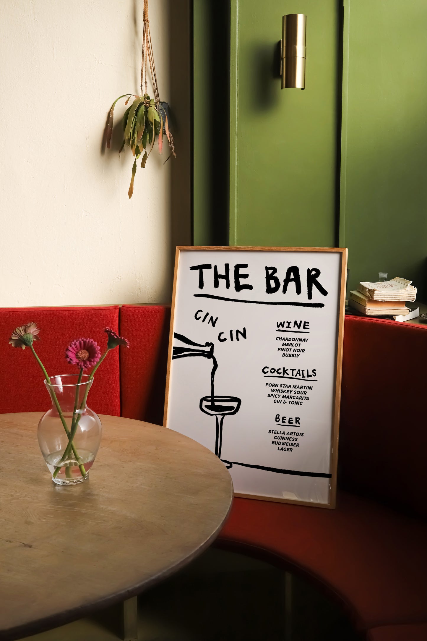 The Bar | Menu Print | UNFRAMED