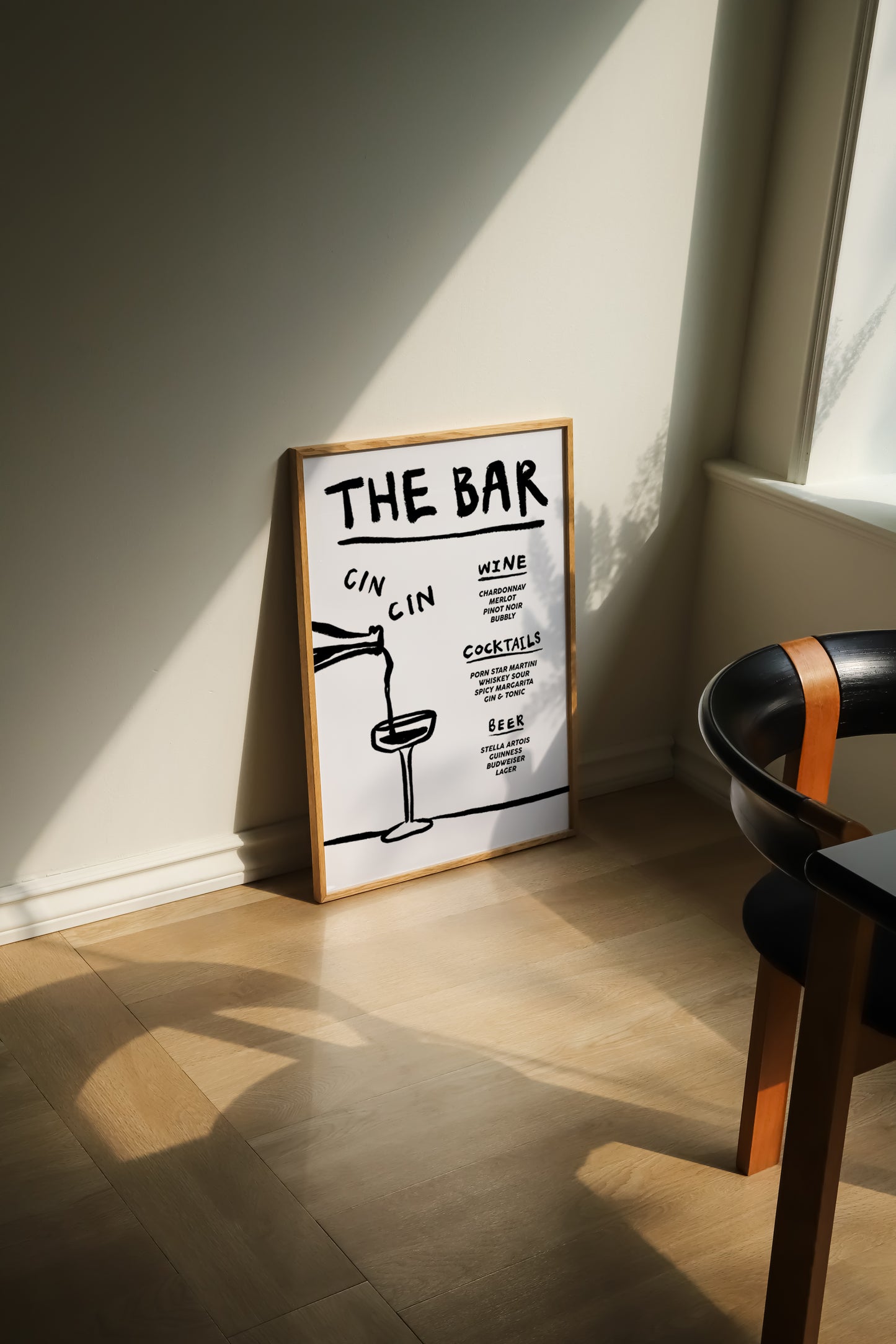 The Bar | Menu Print | UNFRAMED