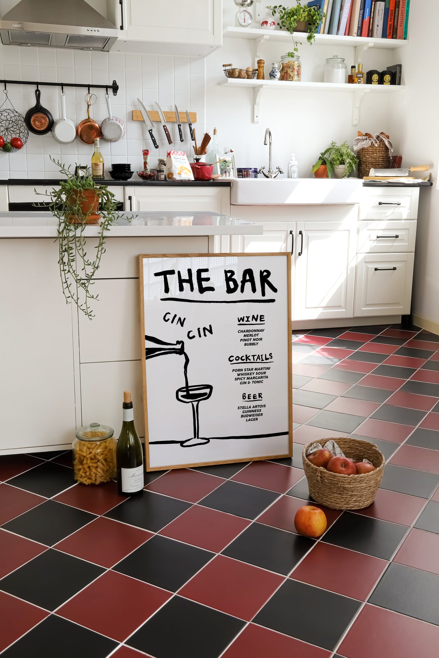 The Bar | Menu Print | UNFRAMED