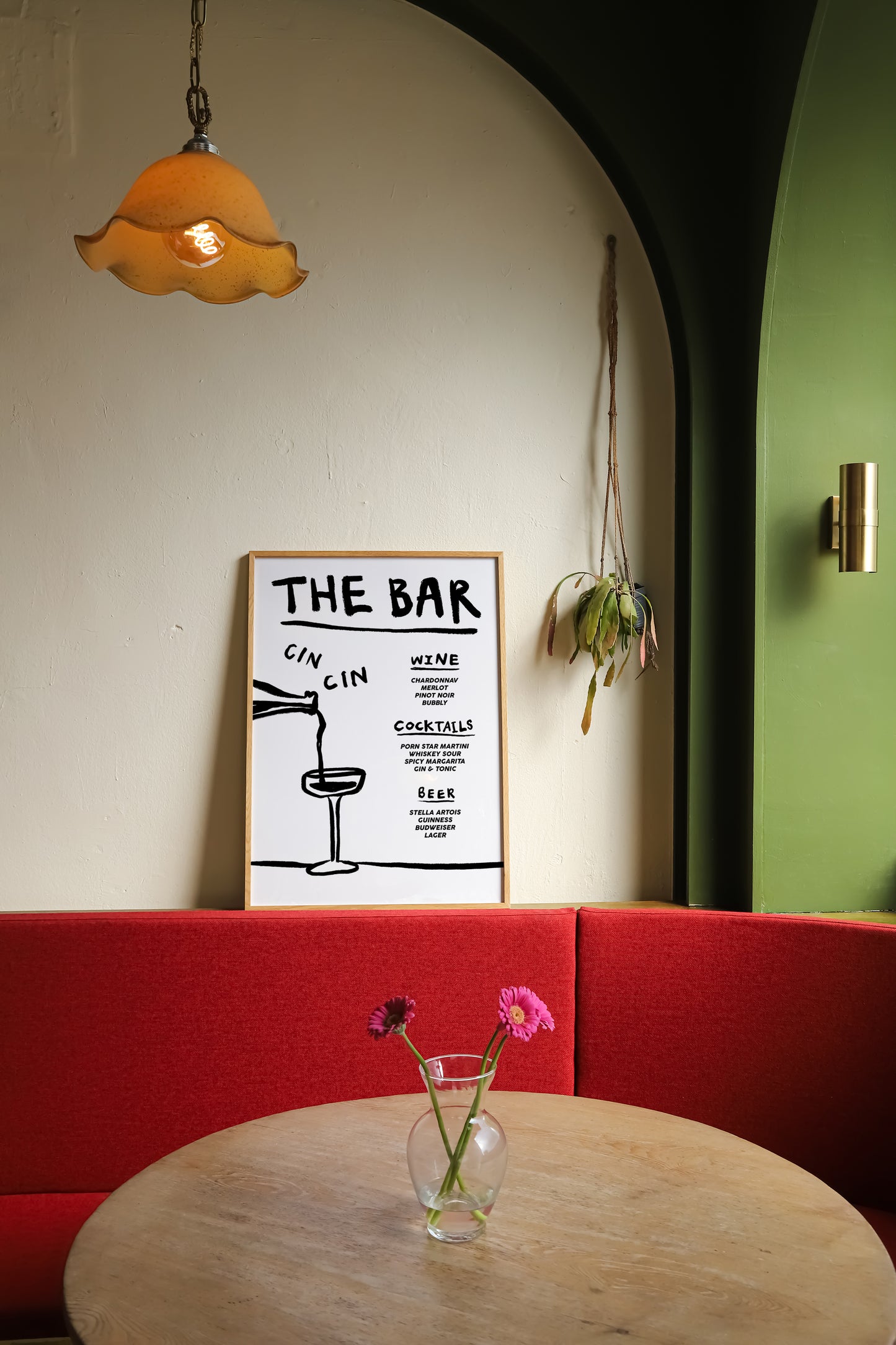 The Bar | Menu Print | UNFRAMED